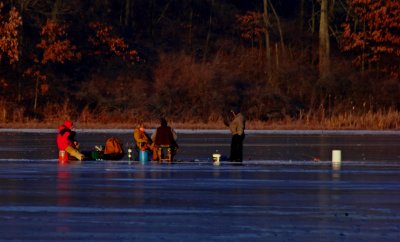 Ice fishermen