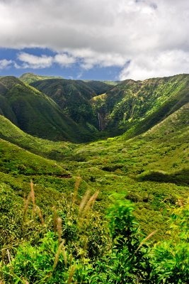Halawa valley waterfall 02541 