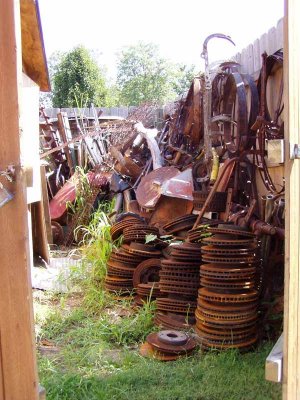 raw material outside storage