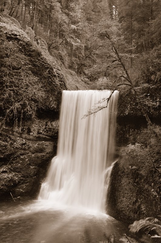 Lower South Falls Sepia November 2011