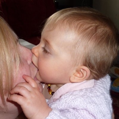 Kisses (or is that bites!) for Mummy