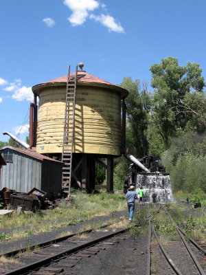 Watering #489 at Chama, NM...