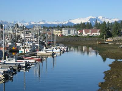 South Harbor and City (low tide)