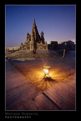Night at the sandsculptures