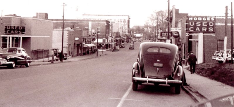 Downtown Leaksville: 1953