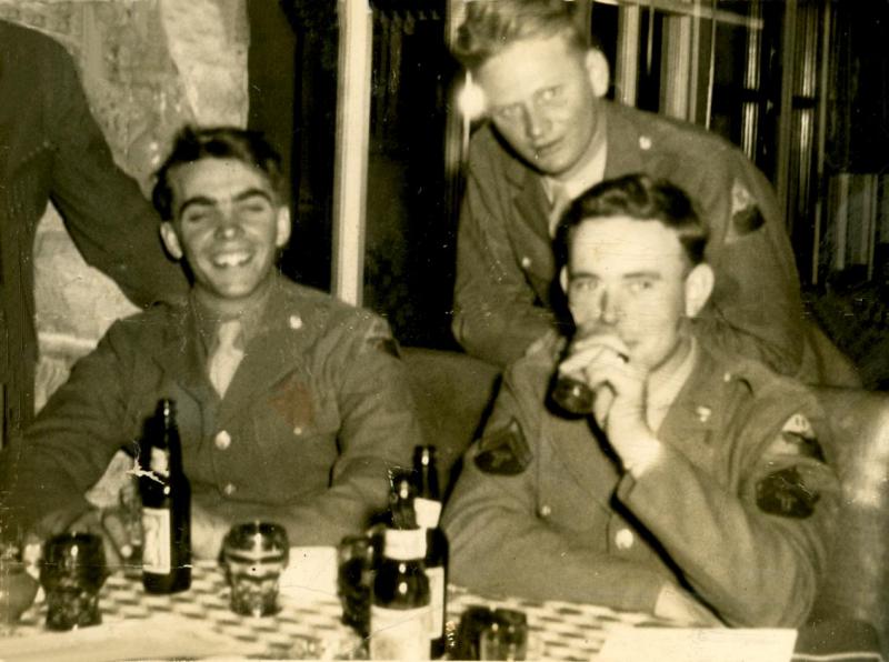 John Wesley Smith (<i>at right</i>) during World War II