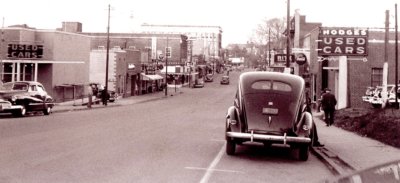 Downtown Leaksville: 1953