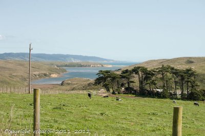 Inlet among the farm lands