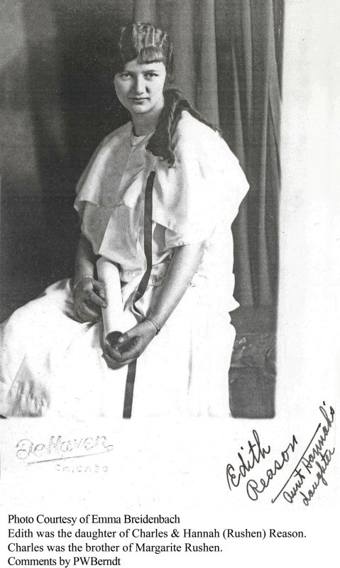 Edith Reason Daughter of Charles & Hannah (Ruhsen) Reason
