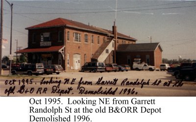 B&ORR Depot Garrett, IN 1995.jpg
