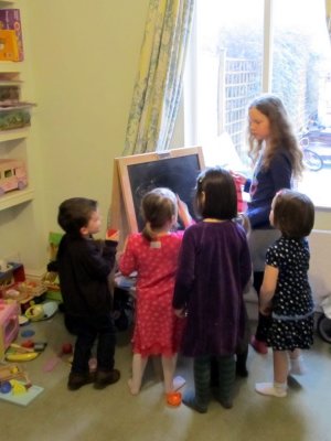 Isabel entertaining