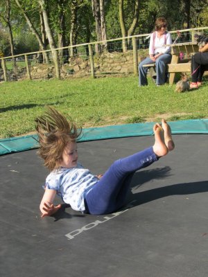 Aoibh on trampoline