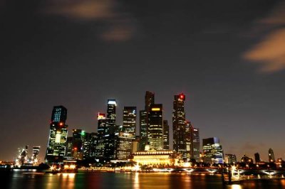 Singapore Skyline at night