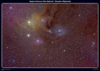 Antares and Rho Ophiuichi
