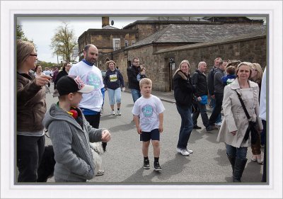 Walking to the start...