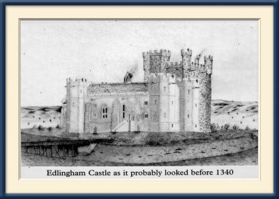 Edlingham Castle - Drawing