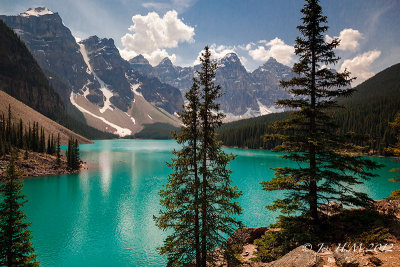 Moraine Lake in the Valley of the Ten Peaks.