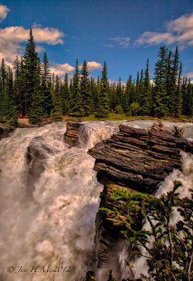 Athabasca Falls Jasper National Park.