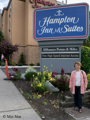 We stayed in this Hampton Inn & Suites for one night and will be boarding the Golden Princess the next afternoon.
