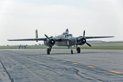 Two B-25 bombers in the same frame!