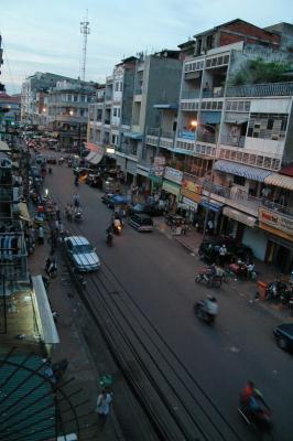 Busy street of Phnom Penh