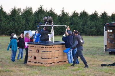 Setting up the basket