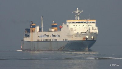 Celestine - Heading for Antwerp coming from Harwich (UK)