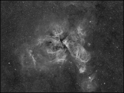 Eta Carina nebula - Widefield - HA only