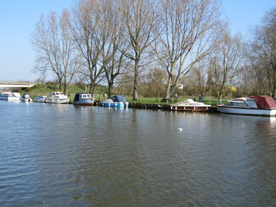 Boats Along the Beccles Riverbank