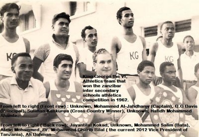 King George VI Athletics Team 1962
