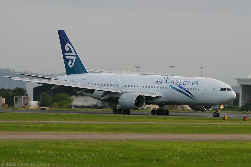 ZK-OKA heads to the gate on her first visit to BNE