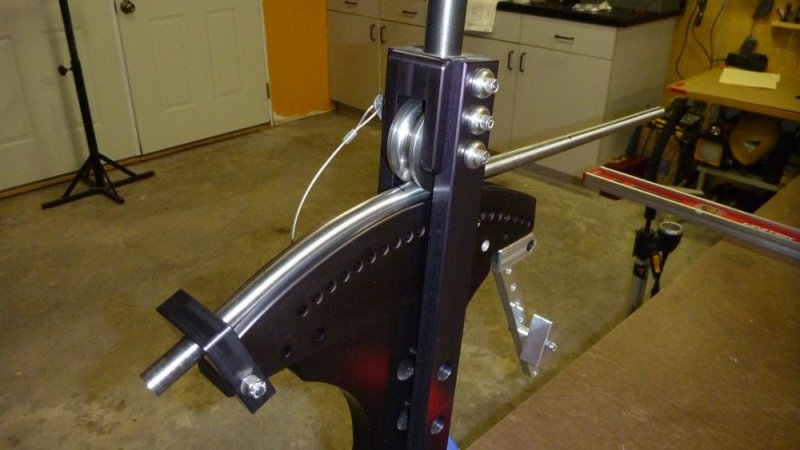 Bending the seatstays on my tubing bender