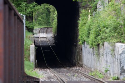 train tracks tunnel