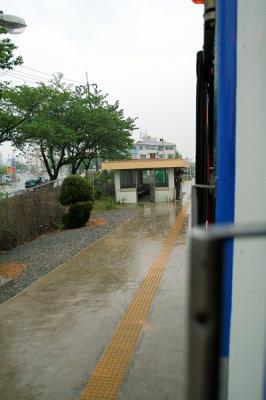 train conductor at 북영천역