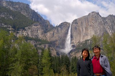 Yukiko and Me at Yosemite Fall
