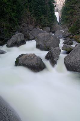 Rocks on Merced River near Vernal Fall