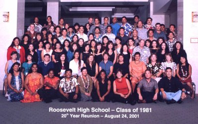 Our 20th Roosevelt High School Class Reunion