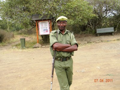 Kenyan Wildlife Service guard