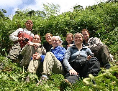 Our tracking group. Parc De Virungas, Rwanda