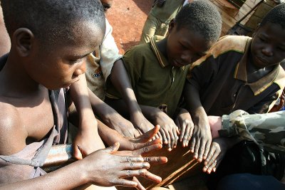 Stamping Hands, Jinga, Uganda