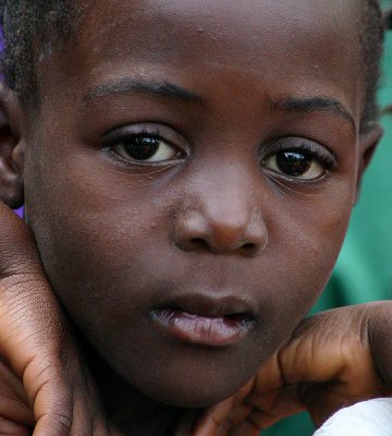 AIDS orphan, Nr Jinja, Uganda