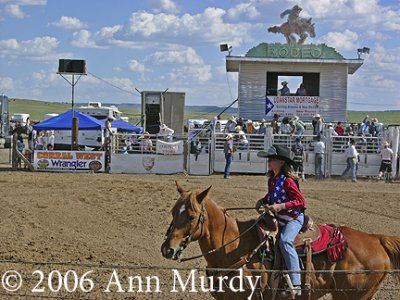 Cowgirl at Galisteo Rodeo