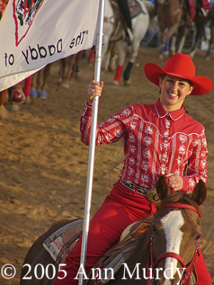 Cowgirl in red