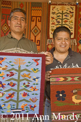 Rug weavers from Teotitlan del Valle