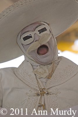 Mariachi clown in white