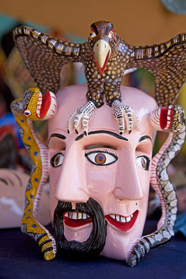 Mask by Felipe Horta of Tocuaro, Michoacan
