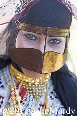 Woman with berka from Oman