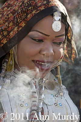 Dancer from Oman with incense
