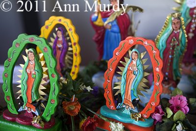 Guadalupe figures by Rosina Lopez de Short