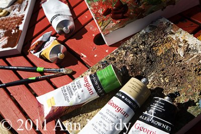 Tubes of paint